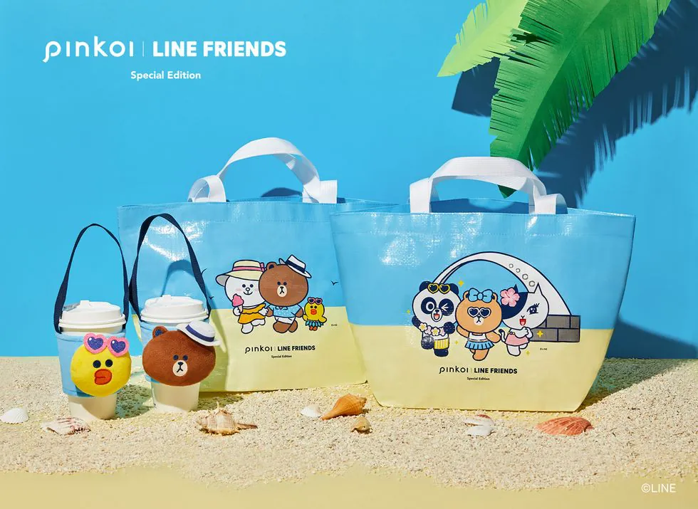 澎湖花火節xLine Friends推出限定商品！熊大、兔兔、莎莉海灘袋＋絨毛飲料提袋享受夏日海風