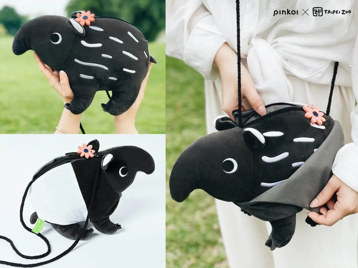「馬來貘玩偶包」快搶！台北市立動物園推30款周邊：水獺餐桌組、貓熊束口袋